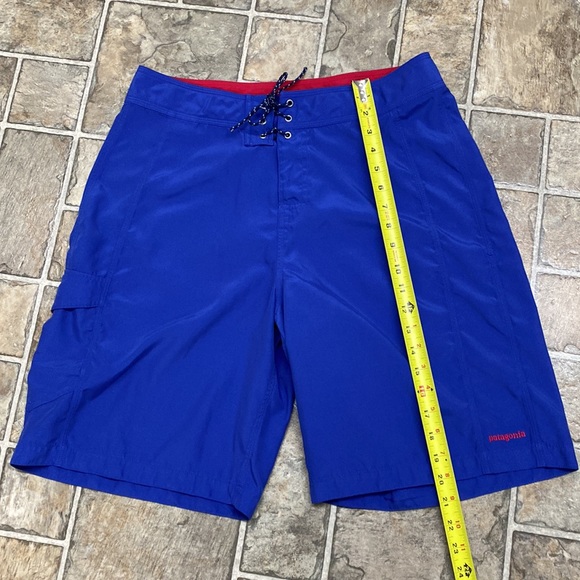 Patagonia Swim Shorts Style # 86570 Side Snap Pocket, Blue - Picture 13 of 13